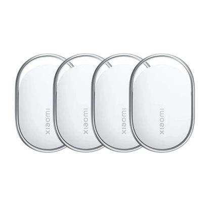 Xiaomi Tag 4 pack pametni Bluetooth lokator z podporo za Apple Find My in Google Find Hub, IP67, bel (BHR08SPGL)