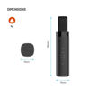 Slika - FIXED Tag Stick pametni Bluetooth lokator z Apple Find My podporo in silikonskim paščkom, USB-C, črn (FIXTAG-ST-BK)