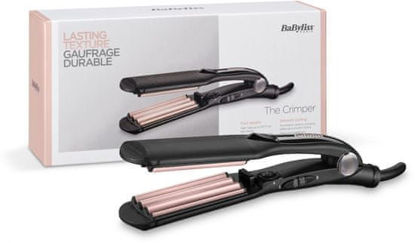 BaByliss The Crimp 2165CE oblikovalnik las za krepkanje in volumen s keramično prevleko, črn