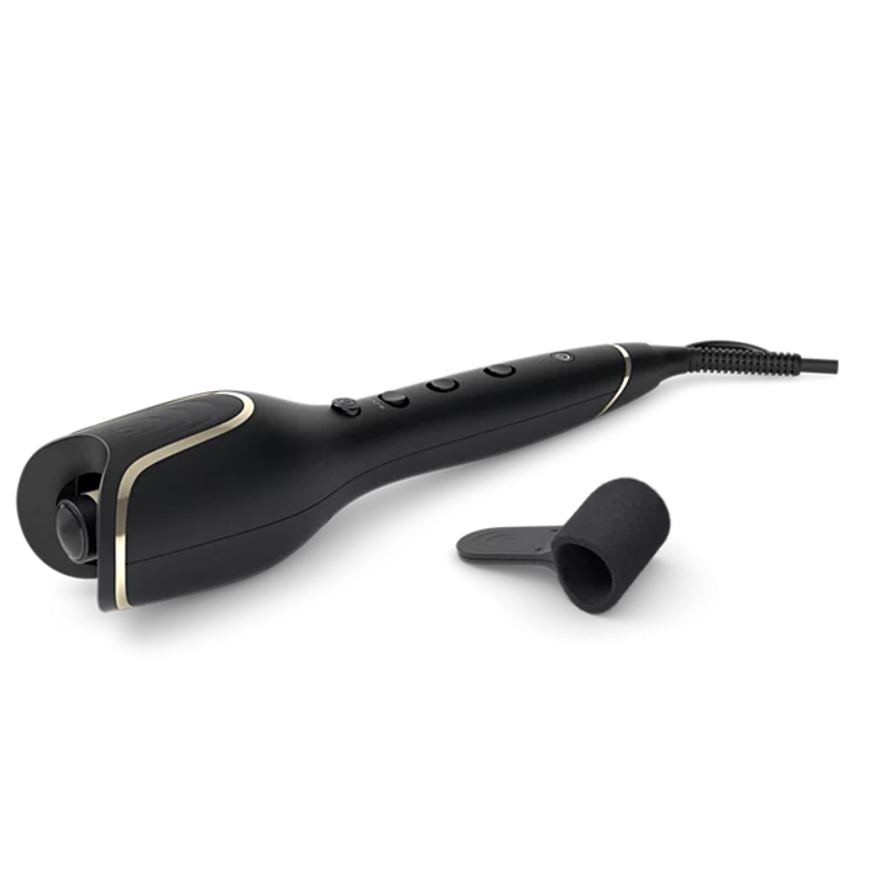 Slika - Philips StyleCare Prestige BHB876/00 Samodejni kodralnik las s pametnim sistemom za kodranje in keramično prevleko s keratinom, črn