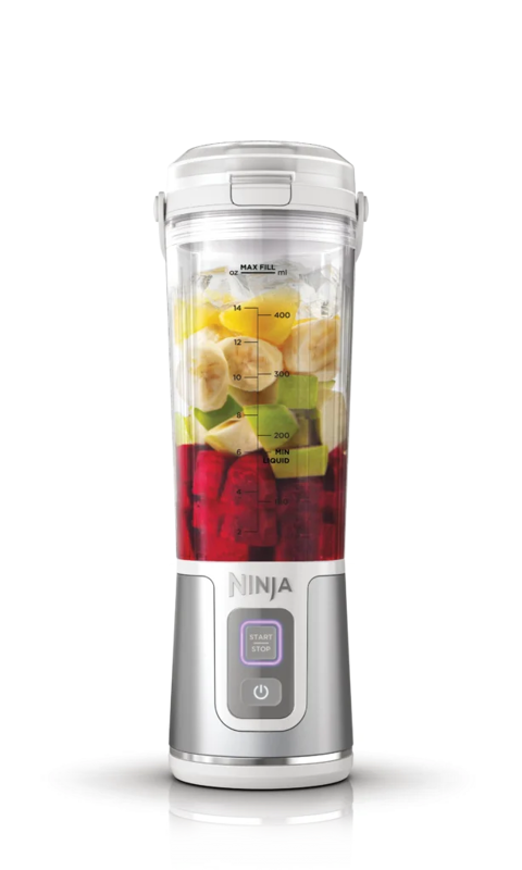 Slika - Ninja BC151EUWH mini prenosni blender za smoothie in protein napitki brezžični 530 ml, USB C, bel