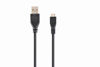 Slika - USB kabel[USB 2.0] - Gembird USB A (M) - microUSB (M) kabel, 1 m, črna (CCP-MUSB2-AMBM-1M)