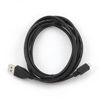 Slika - USB kabel[USB 2.0] - Gembird USB A (M) - microUSB (M) kabel, 1 m, črna (CCP-MUSB2-AMBM-1M)