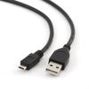 Slika - USB kabel[USB 2.0] - Gembird USB A (M) - microUSB (M) kabel, 1 m, črna (CCP-MUSB2-AMBM-1M)