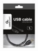 Slika - USB kabel[USB 2.0] - Gembird USB A (M) - microUSB (M) kabel, 1 m, črna (CCP-MUSB2-AMBM-1M)