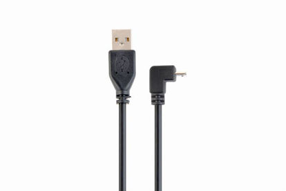 USB kabel[USB 2.0] - Gembird USB A (M) - microUSB (M) kabel, 6 m, črna (CCP-MUSB2-AMBM90-6)