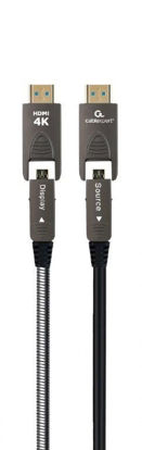 Gembird CCAP-HDMIDD-AOC-10M aktivni optični AOC visokohitrostni HDMI DA kabel z Ethernetom AOC Premium Series 10 m črn 4K