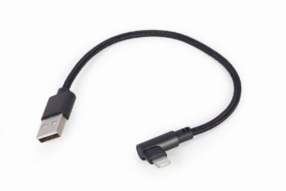 Gembird CC-USB2-AMLML-0.2M 0,2m USB A (M) - Lightning (M) Kotni polnilni in podatkovni kabel USB