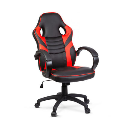 Delight BMD1109RD, do 110kg, črno-rdeč gaming stol