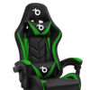Slika - Delight BMD1115GR, do 120kg, RGB osvetlitev, ledvena in vzglavna podpora, črno-zelen gaming stol