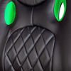 Slika - Delight BMD1116GR, do 110kg, črno-zelen gaming stol