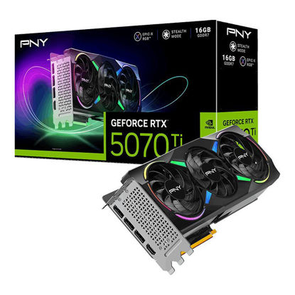 PNY GeForce RTX 5070 Ti Gaming Triple Fan ARGB 16GB GDDR7, 256-bit, 1x HDMI / 3x DP, RGB (VCG5070T16TFXXPB1) grafična kartica