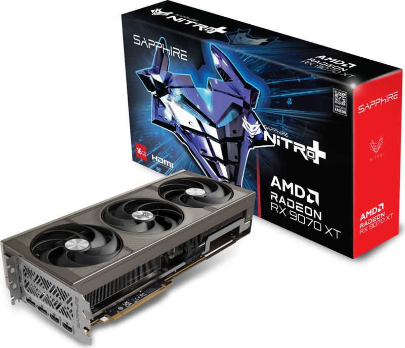Slika - Sapphire NITRO+ AMD Radeon RX 9070 XT 16GB GDDR6, 256-bit, 2x HDMI / 2x DP (11348-01-20G) grafična kartica