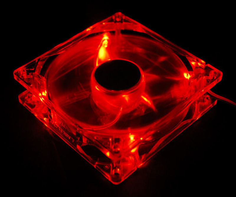 Slika - Akyga AW-12A-BR System Fan 12cm Red LED OEM Ventilator za ohišje (120 mm, Rdeča LED) (AW-12A-BR)