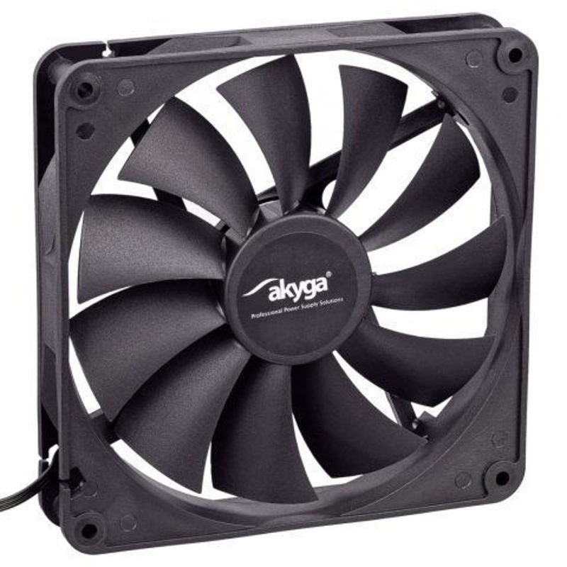 Slika - Akyga AW-14A-BK System Fan 140mm Black Ventilator za ohišje (140 mm) (AW-14A-BK)