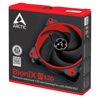 Slika - Arctic BioniX P120 Pressure-optimised PWM PST Red Ventilator za ohišje (120 mm, 200-2100 RPM, PWM) (ACFAN00115A)