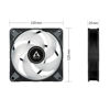 Slika - Arctic P12 PWM PST RGB 0dB Black 3 kosi Value Pack with Controller Ventilator za ohišje (120 mm, 2000 RPM, RGB, PWM) (ACFAN00229A)