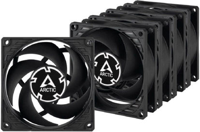Arctic P8 Silent Value Pack (Black/Black) (5pack) Ventilator za ohišje (80 mm, 1600 RPM) (ACFAN00301A)