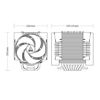 Slika - Arctic Freezer 4U-M (Ampere) CPU hladilnik (120 mm, 400-2300 RPM) (ACFRE00171A)