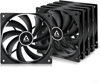 Slika - Arctic F12 PWM Black (5 Pack) Ventilator za ohišje (120 mm, 230-1350 RPM, PWM) (ACFAN00145A)