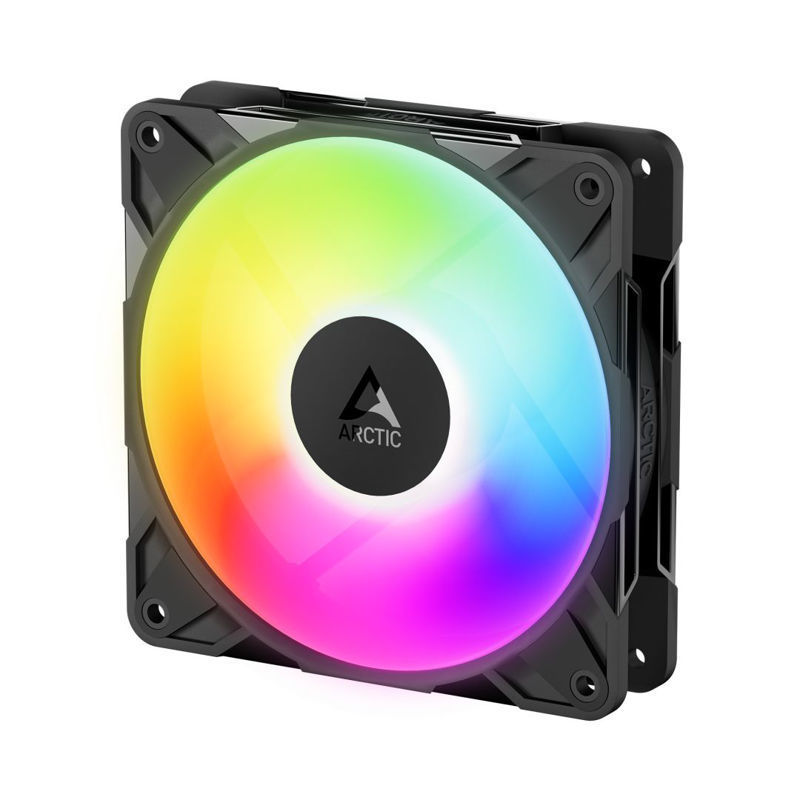 Slika - Arctic P12 Pro Reverse A-RGB Black Ventilator za ohišje (120 mm, 500-3000 RPM, RGB, PWM) (ACFAN00322A)