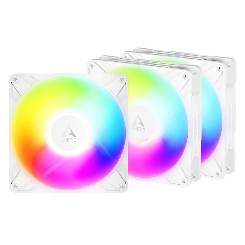 Slika - Arctic P14 Pro Reverse A-RGB White (3 pack) Ventilator za ohišje (140 mm, 400-2650 RPM, RGB, PWM) (ACFAN00328A)