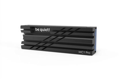 Be quiet! MC1 Pro z vgrajeno toplotno cevjo (2280), črn aluminijast hladilnik (BZ003) Pasivni hladilnik za M.2 SSD diske