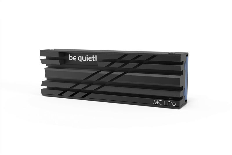 Slika - Be quiet! MC1 Pro z vgrajeno toplotno cevjo (2280), črn aluminijast hladilnik (BZ003) Pasivni hladilnik za M.2 SSD diske