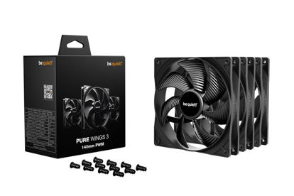 Be quiet! Pure Wings 3 140mm PWM (3-Pack) Komplet ventilatorjev za ohišje (140 mm, 1200 RPM, PWM) (BL139)