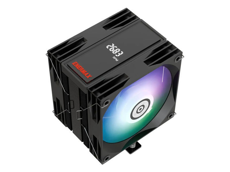 Slika - Enermax ETS-T41 Digital ARGB Air CPU Cooler CPU hladilnik (2x 120 mm FDB, PWM, zmogljiv zračni hladilnik z digitalnim zaslonom in ARGB osvetlitvijo) (ETS-T41D-ARGB)