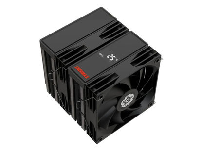 Enermax ETS-TD60 Digital Air CPU Cooler CPU hladilnik (2x 120 mm, 600-1600 RPM, PWM, dvojni zračni stolpni hladilnik z numeričnim zaslonom v črni barvi) (ETS-TD60D)