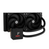 Slika - Enermax Liqmax IV Series 240mm Liquid CPU Cooler Procesorjski vodni hladilnik (AIO vodno hlajenje, 2x 120 mm PWM, z digitalnim zaslonom) (ELC-LMIV240-SF)