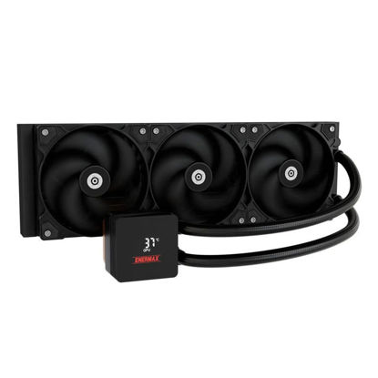 Enermax Liqmax IV Series 360mm Liquid CPU Cooler Vodno hlajenje za CPU (AIO vodno hlajenje, 3x 120 mm PWM, z digitalnim zaslonom) (ELC-LMIV360-SF)