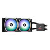 Slika - Enermax Aquafusion II 240 RGB CPU Cooler Vodno hlajenje za CPU ((AIO vodno hlajenje, 2x 120 mm Squa RGB, z digitalnim zaslonom) (ELC-AQFS240-SQA)