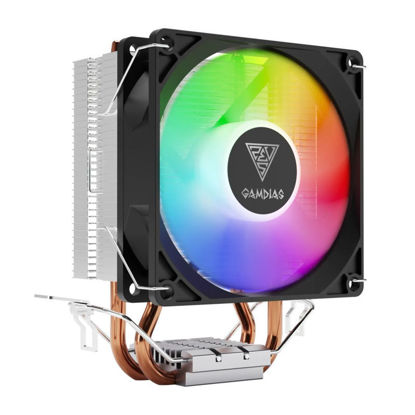 Gamdias Boreas E1-210 LITE CPU hladilnik (92 mm, 2200 RPM, kompaktni zračni stolpni hladilnik z RGB osvetlitvijo) (BOREAS E1-210 LITE)