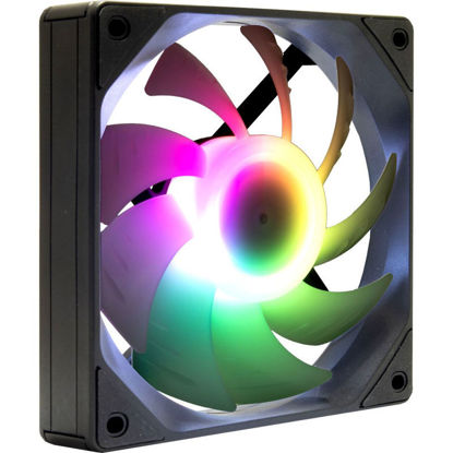Inter-Tech ES-011 120mm fan with A-RGB Lighting and PWM controls Ventilator za ohišje (120 mm, 800-1950 RPM, RGB, PWM) (88885647)