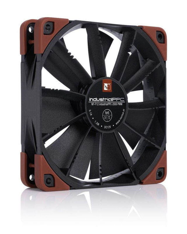 Slika - Noctua NF-F12 industrialPPC-2000 PWM Ventilator za ohišje (120 mm, 450-2000 RPM, PWM, industrijska serija) (NF-F12 INDUSTRIALPPC-2000 PWM)