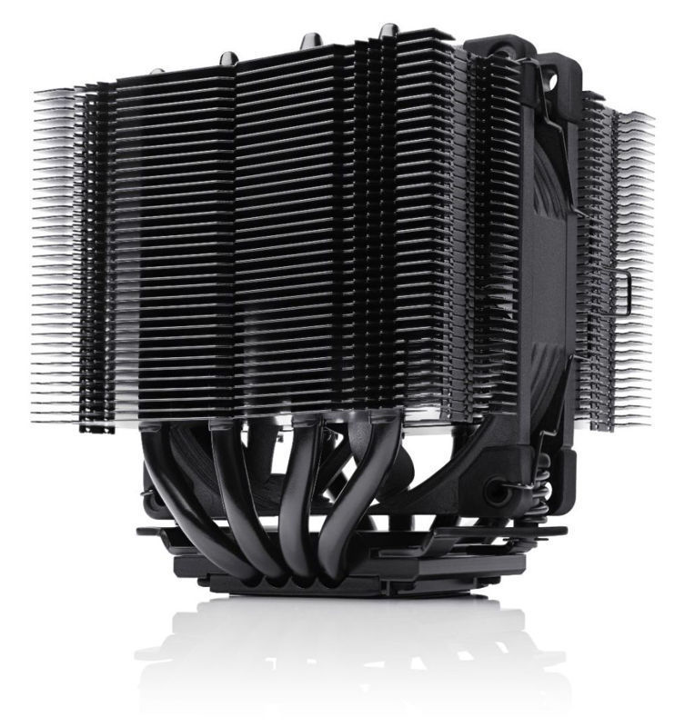 Slika - Noctua NH-D9L chromax.black CPU hladilnik (kompaktni dvojni stolpni hladilnik, 92 mm, PWM, črna izvedba) (NH-D9L CHROMAX.BLACK)
