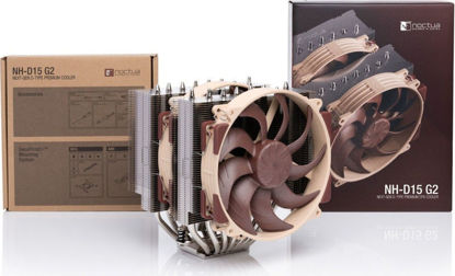 Noctua NH-D15 G2 CPU hladilnik (novejša generacija dvojnega stolpnega hladilnika, 2x 140 mm, PWM, LGA1851/AM5) (NH-D15 G2)