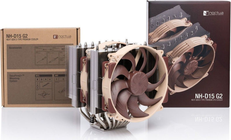 Slika - Noctua NH-D15 G2 CPU hladilnik (novejša generacija dvojnega stolpnega hladilnika, 2x 140 mm, PWM, LGA1851/AM5) (NH-D15 G2)
