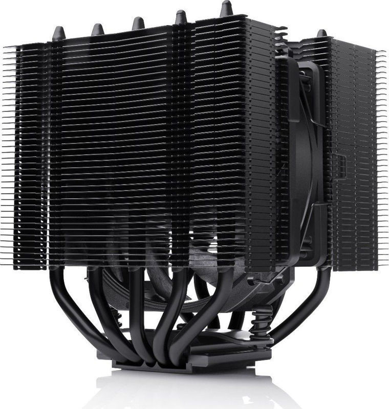 Slika - Noctua NH-D12L Chromax Black CPU hladilnik (nizki dvojni stolpni hladilnik, 120 mm, PWM, črna izvedba, višina 145 mm) (NH-D12L CHROMAX.BLACK)