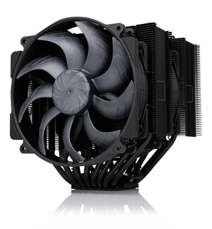 Slika - Noctua NH-D15 G2 chromax.black CPU hladilnik (dvojni stolpni hladilnik G2, 2x 140 mm, PWM, črna izvedba) (NH-D15 G2 CH.BK)