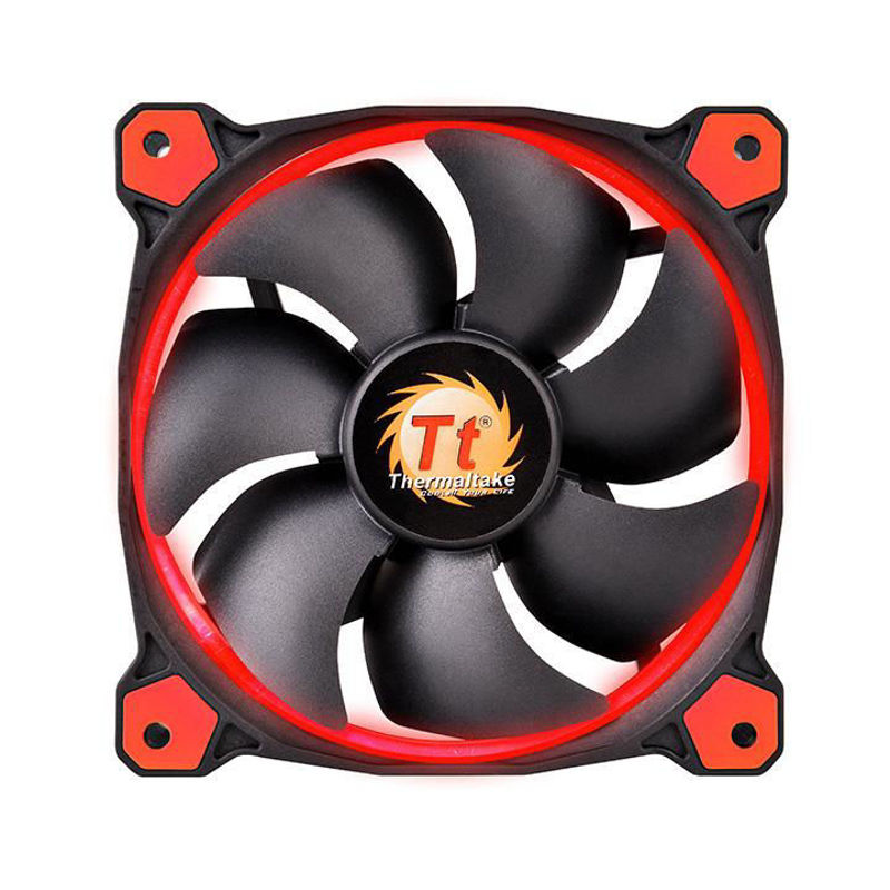 Slika - Thermaltake CL-F039-PL14RE-A Riing 14cm Cooler Black/Red LED CPU hladilnik (140 mm, 1000-1500 RPM, Rdeča LED) (CL-F039-PL14RE-A)