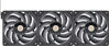 Slika - Thermaltake ToughFan EX12 Pro High Static Pressure PC Cooling Fan Swappable Edition (3-Fan Pack) Ventilator za ohišje (3x 120 mm, 500-2000 RPM, PWM, magnetni priklop) (CL-F171-PL12BL-A)