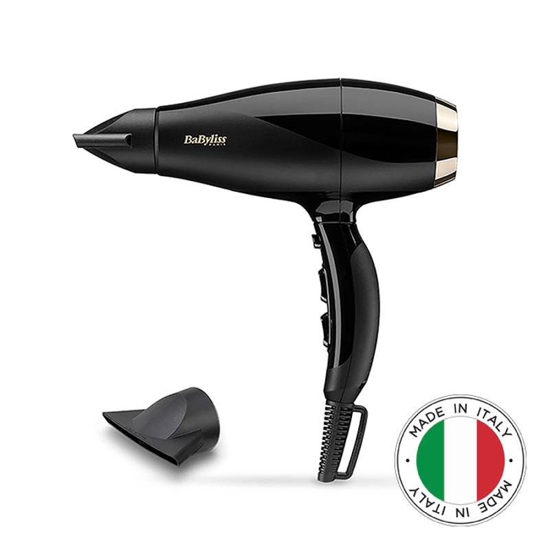 Slika - BaByliss Super Pro 6714E (2300 W, AC motor, ionska tehnologija, črn) profesionalni sušilnik za lase