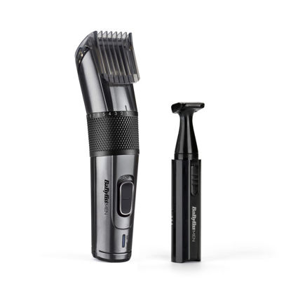 BaByliss Smooth Precision Carbon Titanium E978E (brezžični, 25 nastavitev, črn) strižnik las in brade