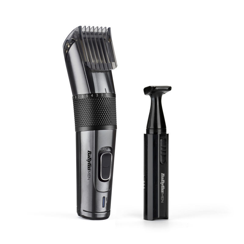 Slika - BaByliss Smooth Precision Carbon Titanium E978E (brezžični, 25 nastavitev, črn) strižnik las in brade