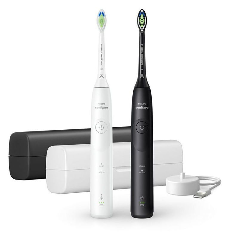 Slika - Philips PHIL Sonicare Series 5500 HX7119/02 dvojni komplet soničnih zobnih ščetk belo-črn