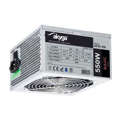 Akyga 550W ATX AK-B1-550 računalniški napajalnik (550W, vent. 120mm, Pasivni) AK-B1-550