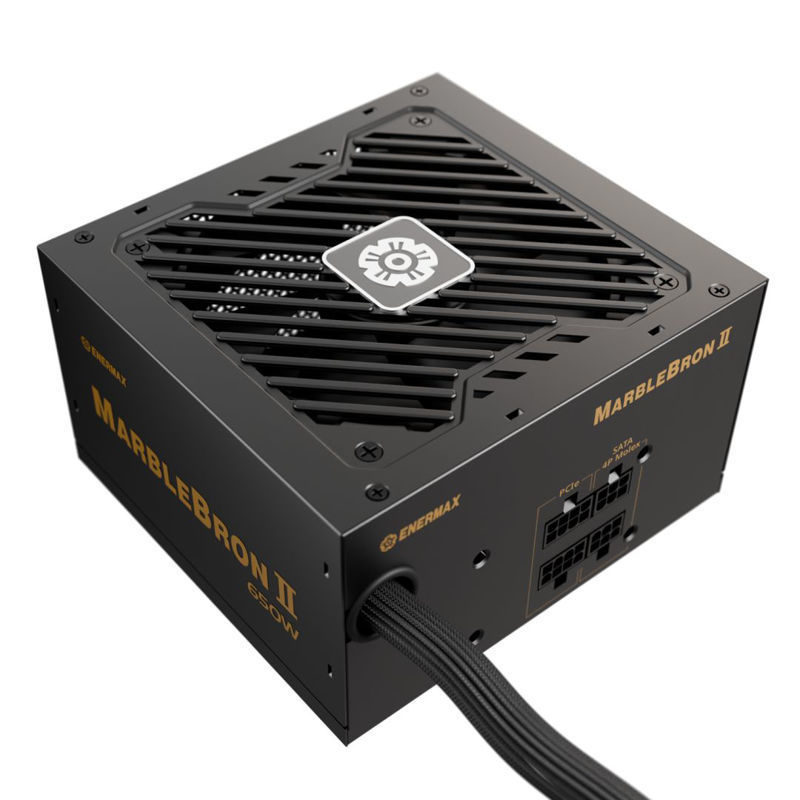Slika - Enermax Marblebron II 650W ATX 3.1 semi-modularni računalniški napajalnik 80 PLUS Bronze (EMB650AWT-MAC)